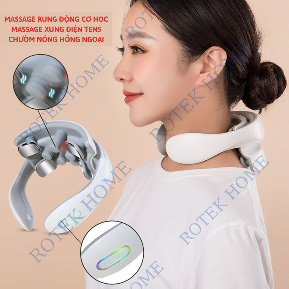 Máy Massage Cổ Vai Gáy, Mát Xa Rung Động Cơ Học Đấm Bóp Trị Liệu Nhức Mỏi JT88