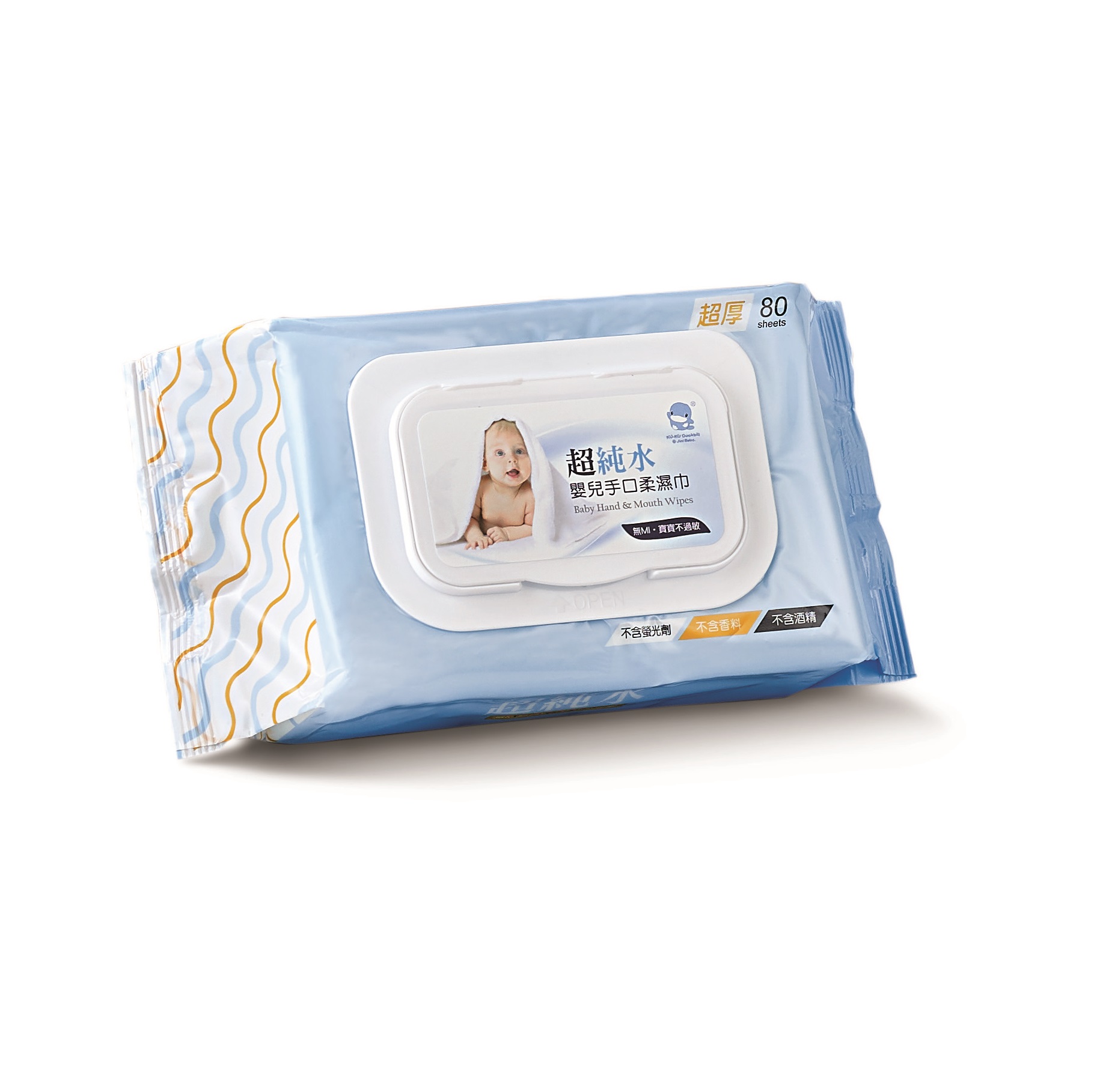 KHĂN GIẤY ƯỚT KHÔNG MÙI CHO BÉ TỪ SƠ SINHBABY KUKU KU1048
