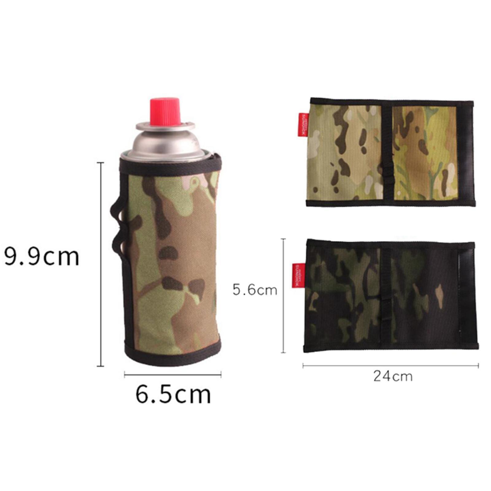Long Gas Canister Cover Protector Camping Fuel Tank Protective Storage Bag Light
