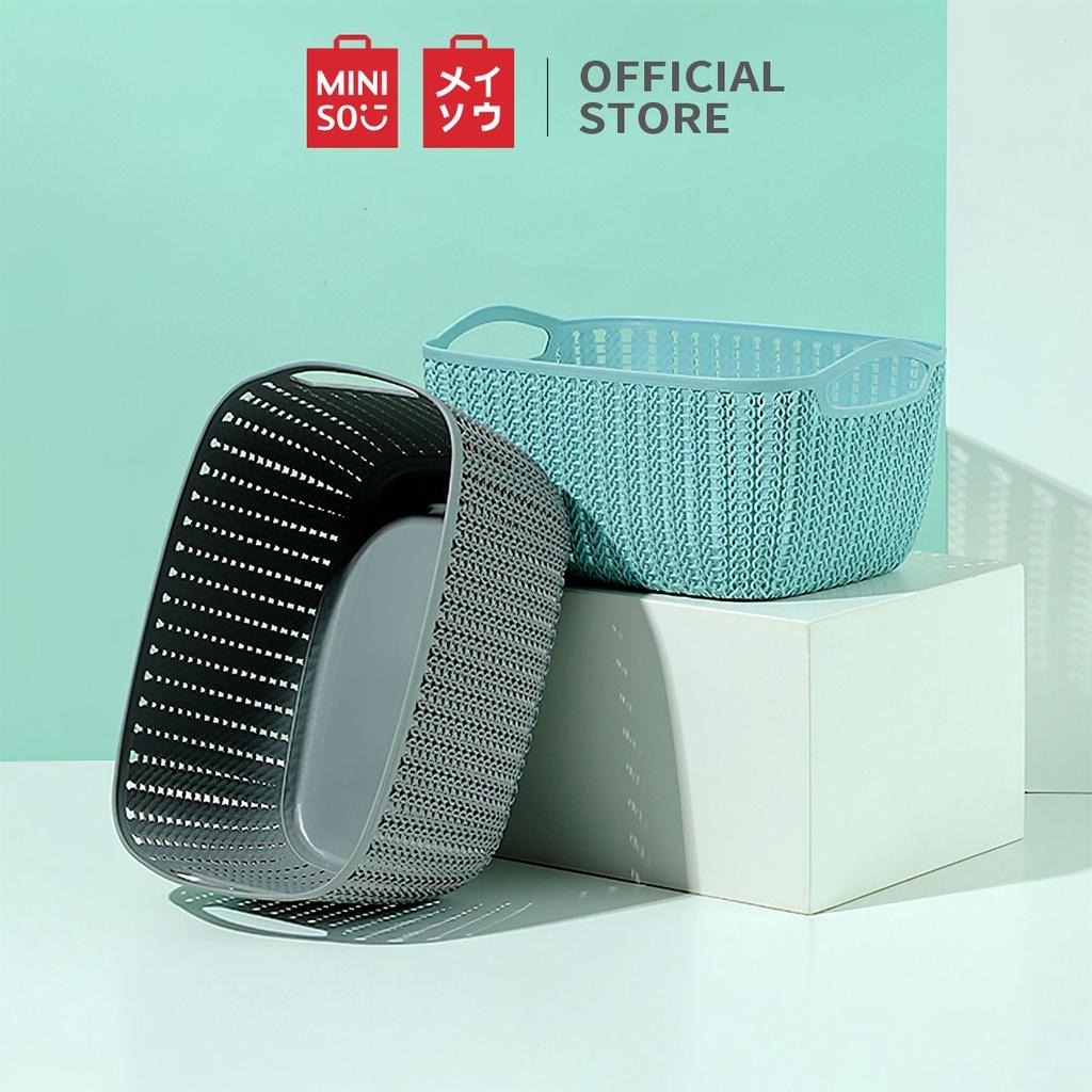 MINISO Thùng đựng đồ tròn mini để bàn