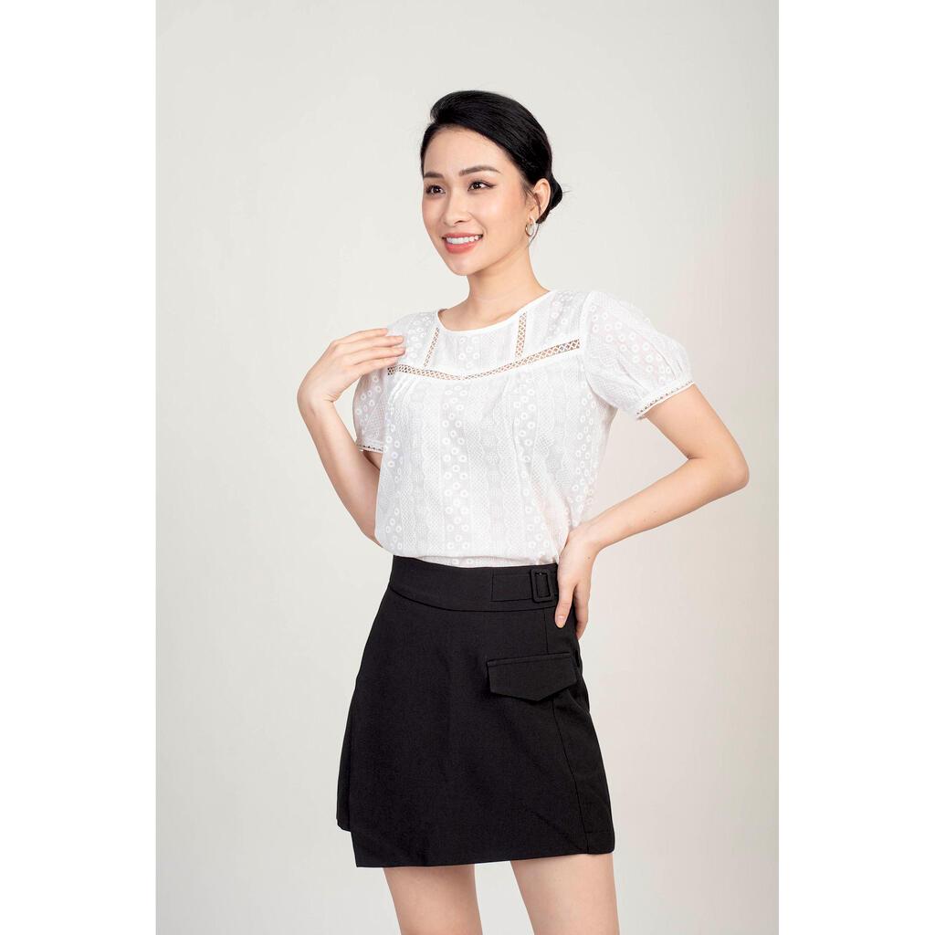 Quần Sooc Giả Váy, phối Đai Ở Cạp MMOutfit Q1020316