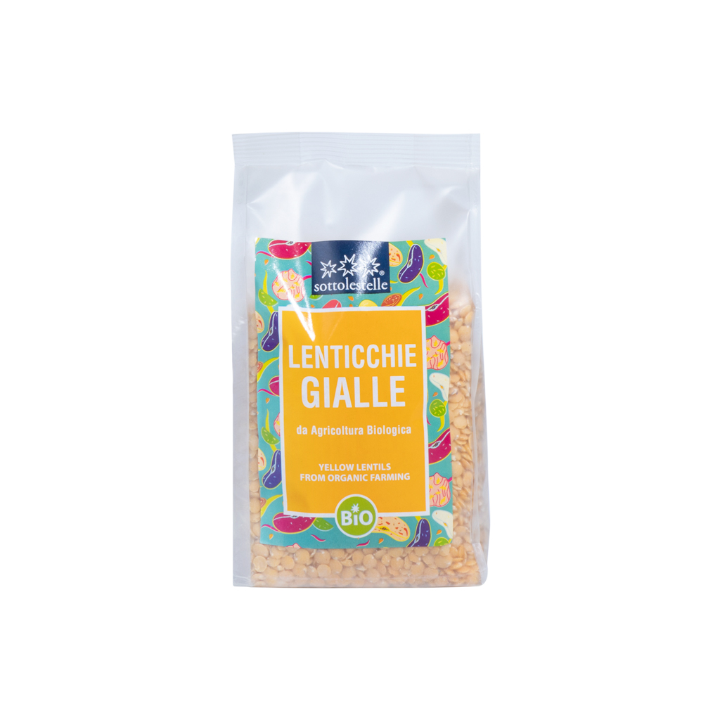 Đậu Lăng Vàng Hữu Cơ Sottolestelle Organic Yellow Lentils 500g