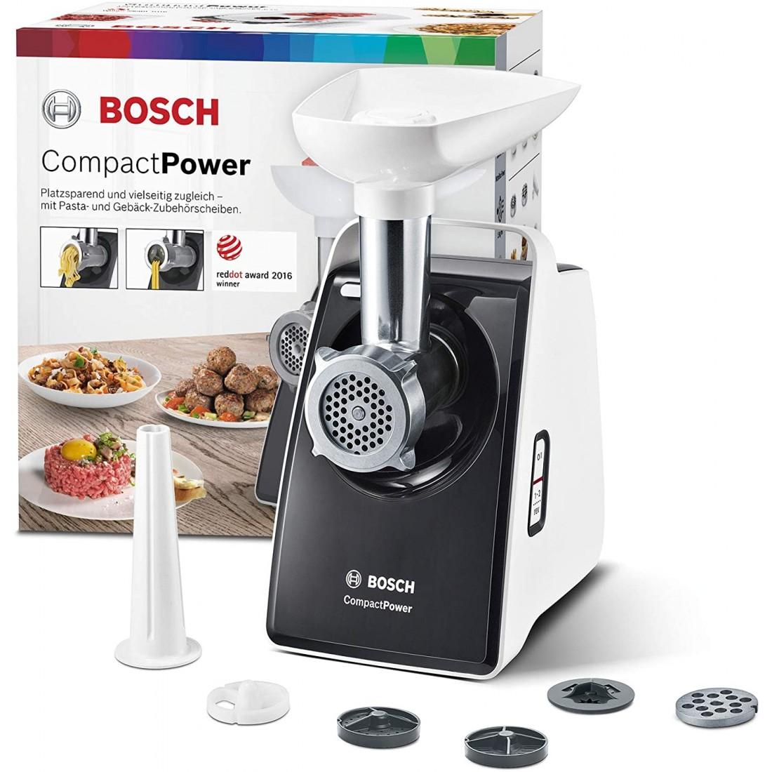 Máy Xay Thịt BOSCH MFW3630,Công Suất 1600W, Nhiều Đầu, Máy Làm Xúc Xích, Máy Làm Mì Tươi, Made in Poland, Hàng Chính Hãng