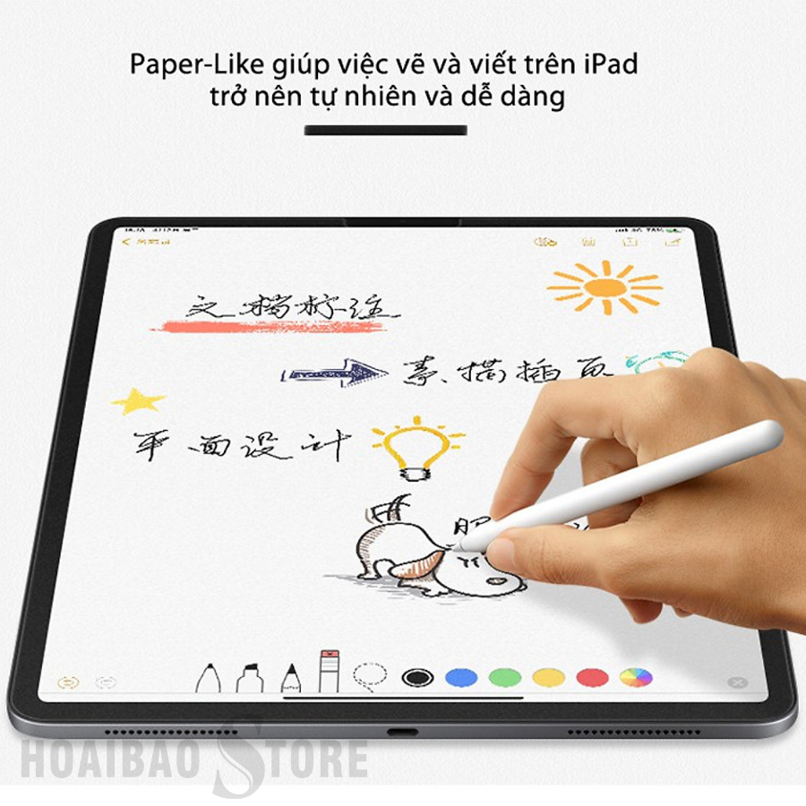 Miếng Dán Màn Hình Cao Cấp PaperLike Cho iPad Series Protective, chống vân tay