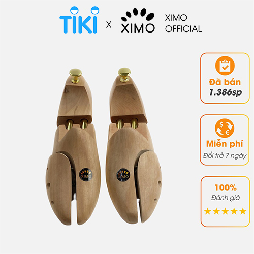 Cây giữ form giày bảo vệ giày cao cấp bằng gỗ XIMO Shoe Tree