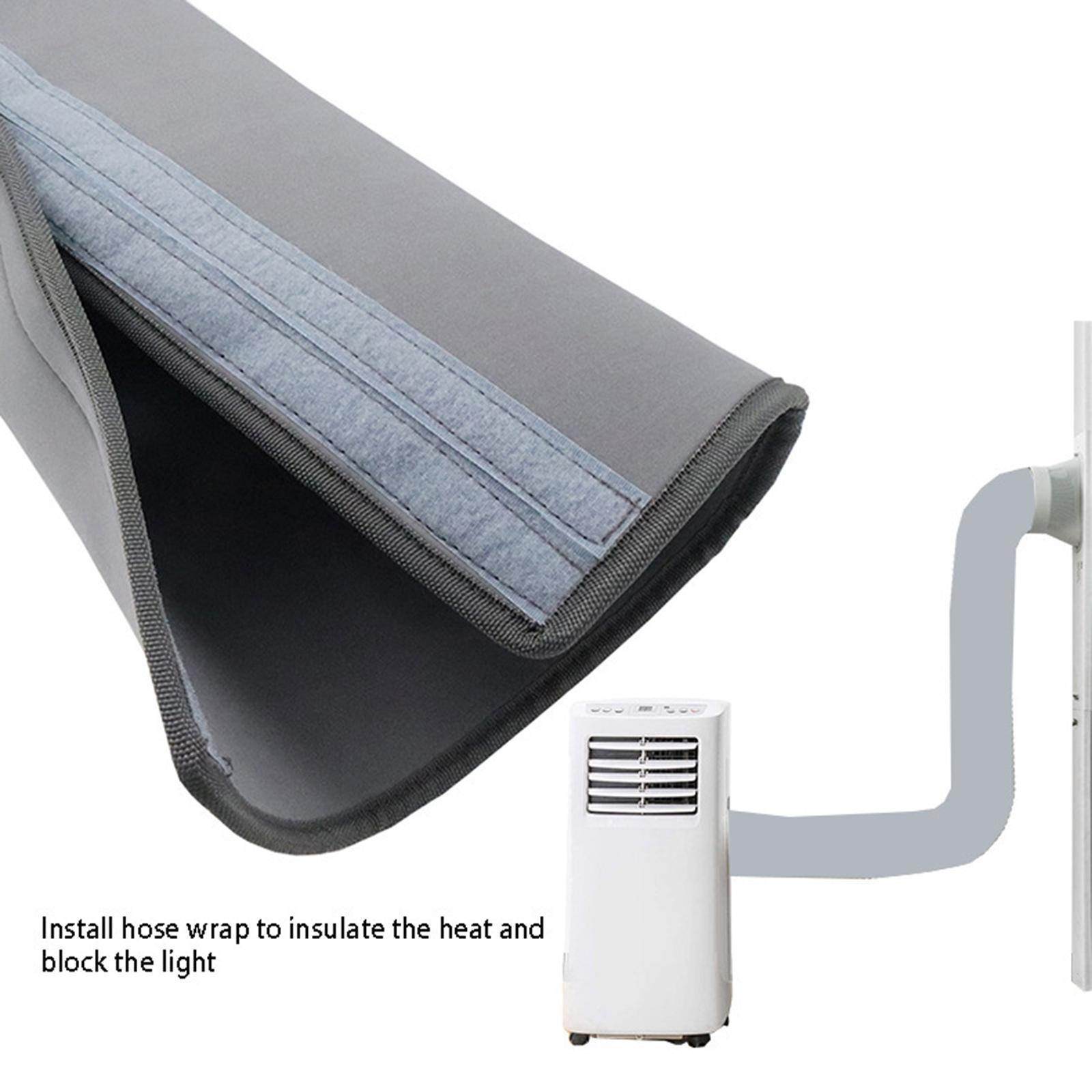 Air Conditioner Hose Wrap Cover Insulated House Sleeve Pipe Protective for 5 inch 6 inch Tube for Living Room Bedroom Exhaust Hoses Tube
