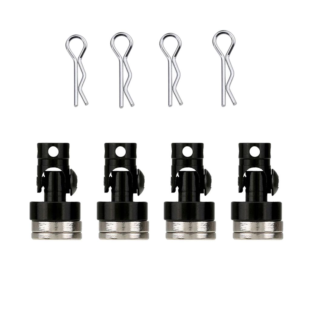 4pcs/pack Magnetic Stealth RC Car Shell Column Invisible Body Post Mount