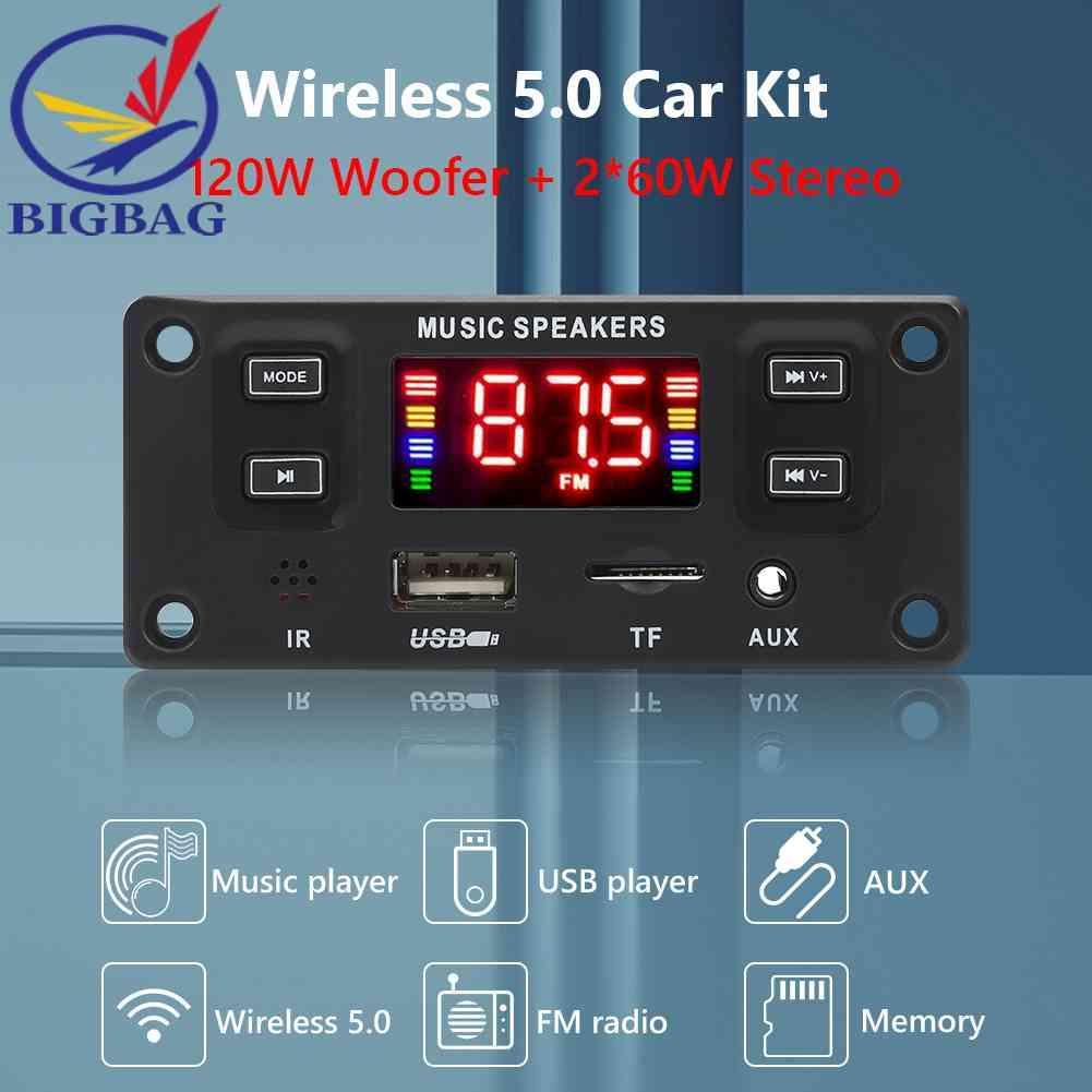 Bảng Mạch Khuếch Đại Âm Thanh 2 X 60W 12V Bluetooth 5.0 120W Chuyên Dụng Cho Xe Hơi