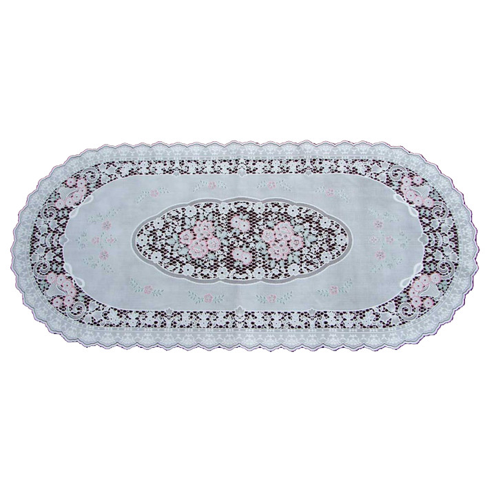 Khăn bàn Salon Oval hoa mai 40 x 92 cm Towa Nhật Bản