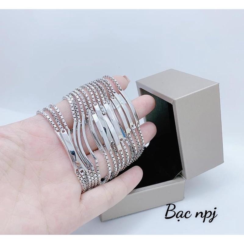 Lắc Tay Khắc Tên ,Vòng Tay khắc đôi, mẹ và bé ️ BẠC CAO CẤP ️Miễn Phí khắc theo yêu cầu, Bạc Npj