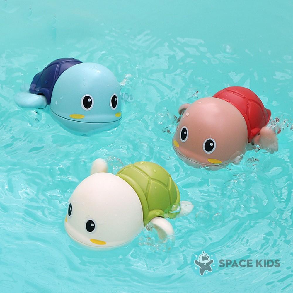 Rùa bơi trong nước vặn cót Đồ chơi cho bé thả bồn tắm chất liệu nhựa ABS an toàn