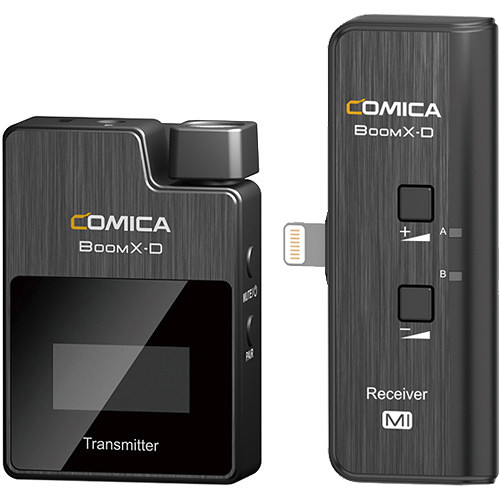 Comica BoomX-D MI1 - Micro Không Dây Cổng Lightning Thu Âm Cho Các Thiết Bị iPhone, iPad, iPod - Hàng chính hãng