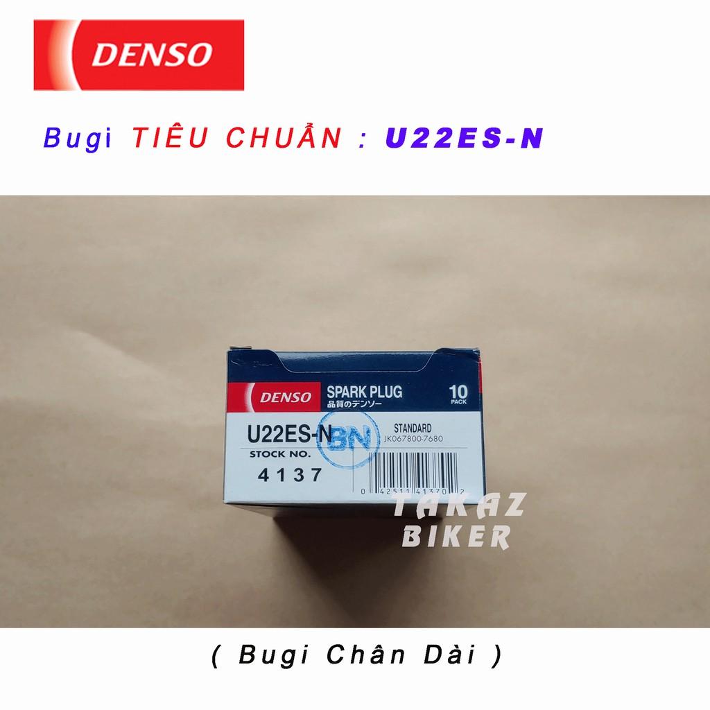 Bugi DENSO TIÊU CHUẨN U22ES-N chân dài SHVN ; SH Mode ; PCX 125 ; Click ; Airblade - Lead 125 ; Vision ; Wave 110