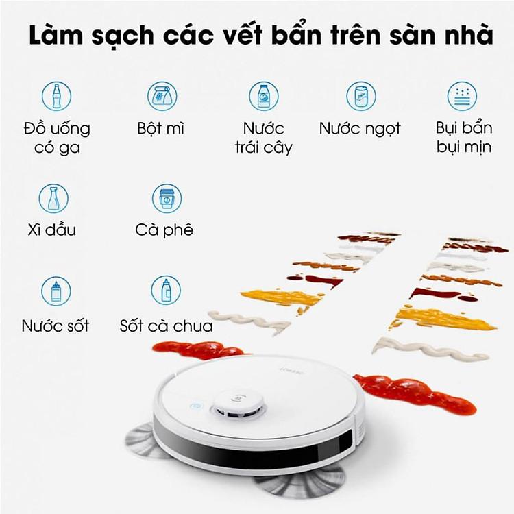 Robot Hút Bụi Lau Nhà Ecovacs Deebot T9, Cảm Biến Siêu Nhạy, Hộp Bụi Lớn 2.5L, Ghi Nhớ Bản Đồ Vệ Sinh, Nhập Đức