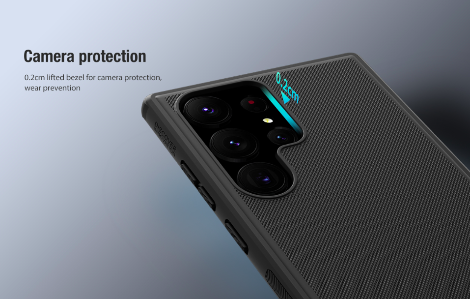 Ốp Lưng Dành Cho Samsung Galaxy S23 Ultra Chính Hãng Nillkin SUPER FROSTED SHIELD PRO Dạng Sần, Chống Sốc, Không Bám Vân Tay - Hàng Chính Hãng