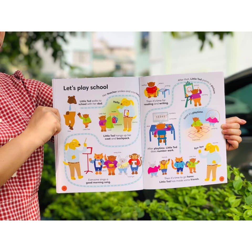Sách 1000 usefull words Á Châu Books 1000 từ vựng Tiếng Anh cơ bản tặng kèm file nghe - Á Châu Books, bìa mềm in màu