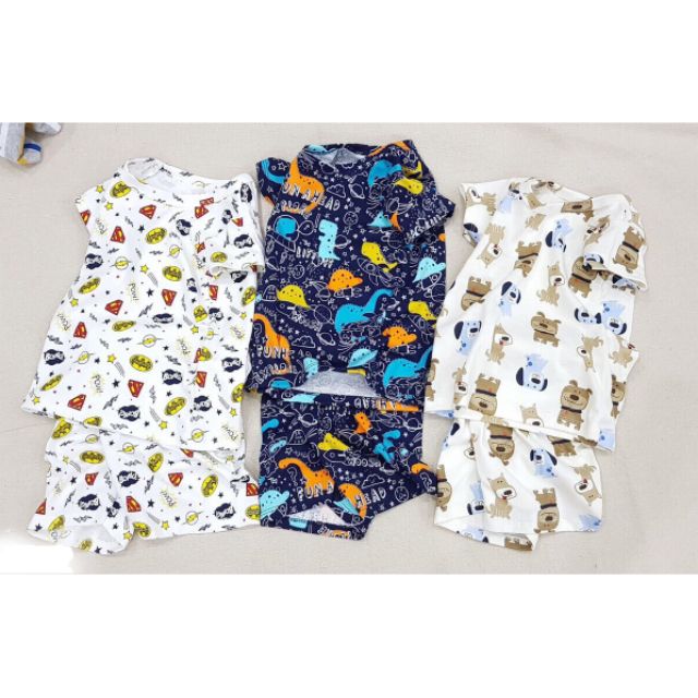 Bộ cotton thun bé trai