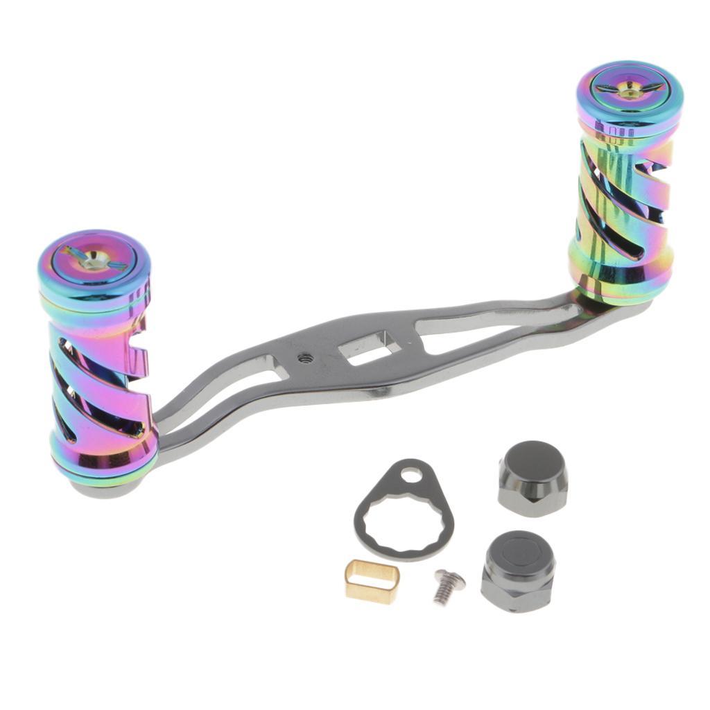 Ultralight Carbon Fiber Baitcasting Fishing Reel Handle with Colorful Knob