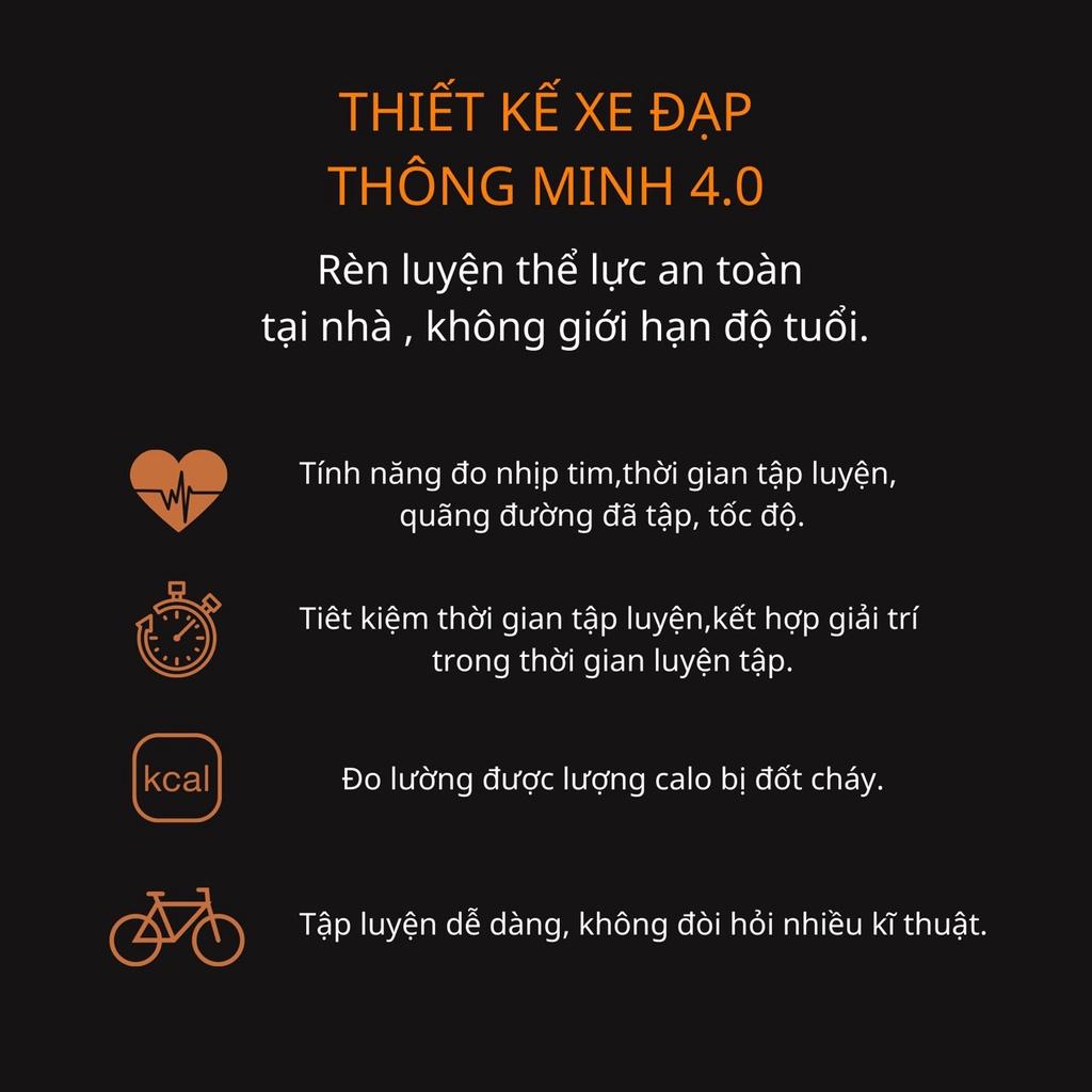 Xe đạp tập thể dục Fitness, bánh đà kháng từ, Đồ hồ đo nhịp tim, thời gian tập luyện, quãng đường