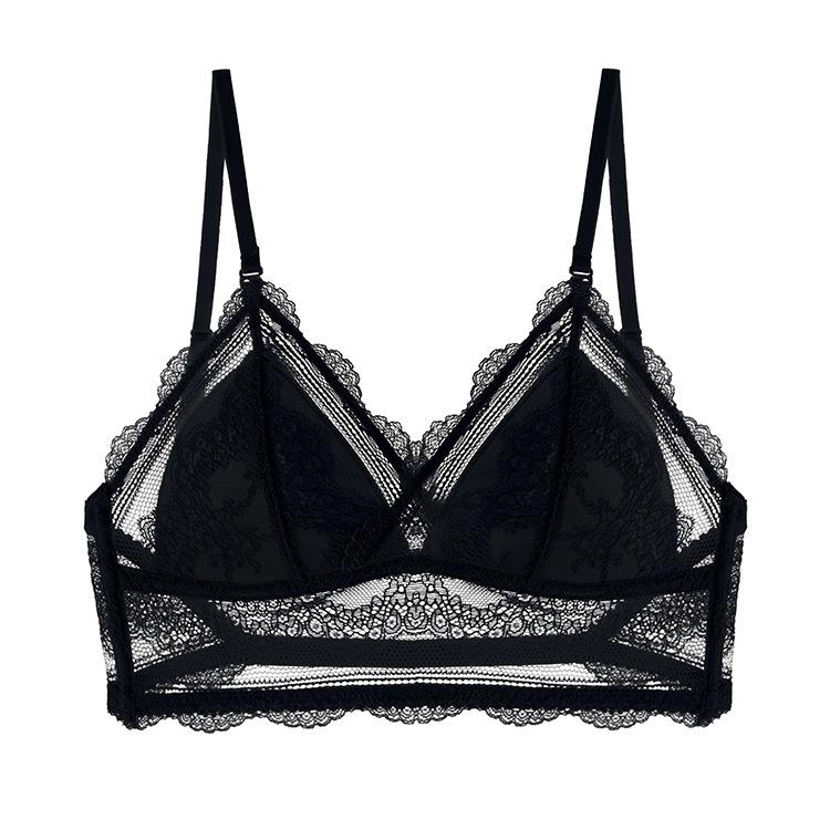 Áo Ngực Sexy Dây Đai U Hở Lưng Viền Ren Không Dây Mềm Cúp Áo Nữ Vô Hình Mỏng Cup Nữ Quần Lót