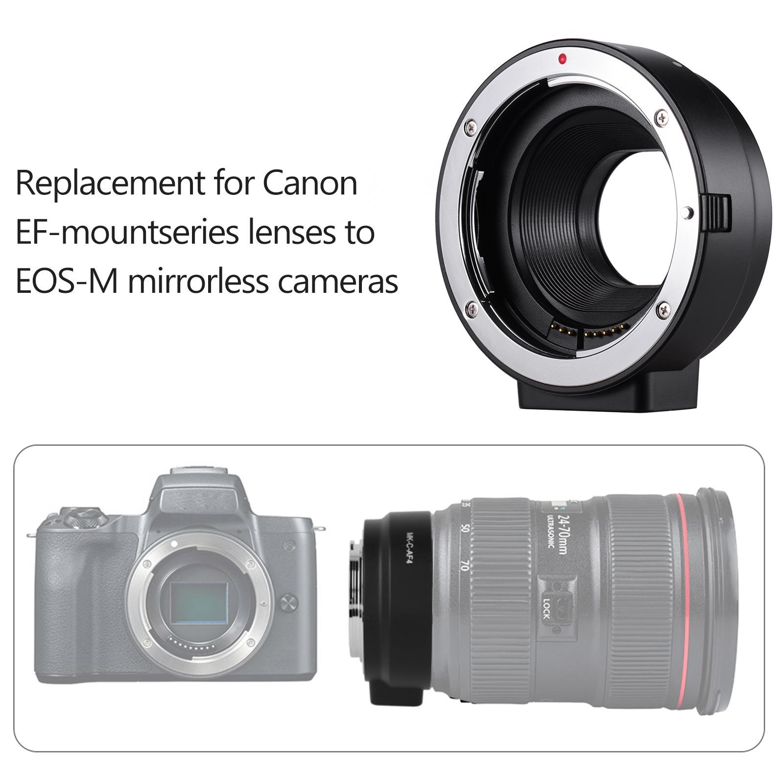 Ống kính mở rộng vòng thay thế cho ống kính Canon EF EF-S sang Canon EOS M2 M3 M5 M6 M10 M50 Tự động lấy nét