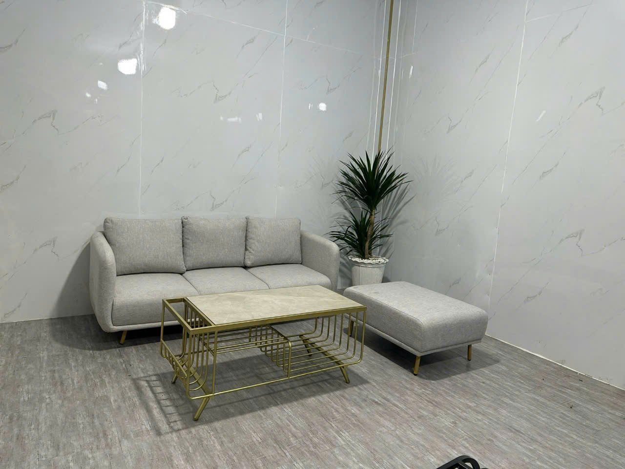 Sofa băng 2m kèm đôn nệm Juno sofa HLMCT màu lựa chọn