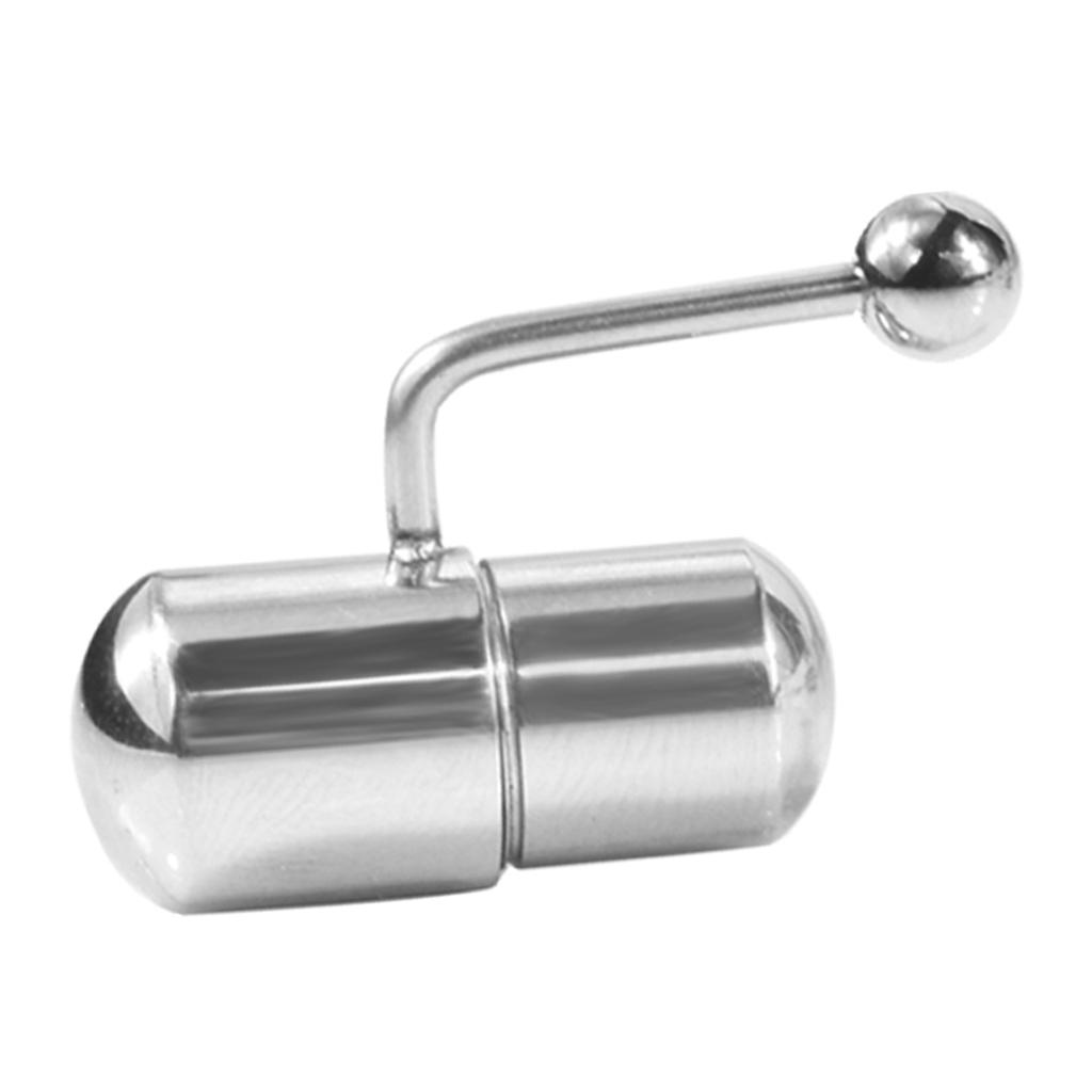 Silver stainless steel vibrating belly button navel ring nose lip body ring