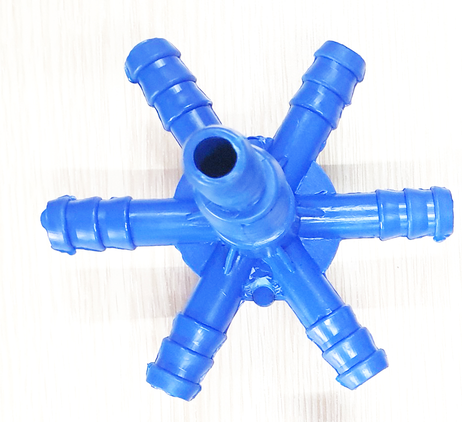 Giá chia hoa mai 6 nhánh ống nối 21mm + 2m ống nano tube đen