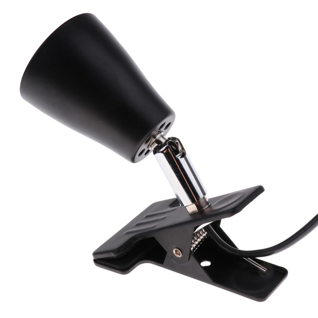 E27 Pet Reptile Heating Light UVA UVB Bulb Clamp Lamp Holder EU Plug