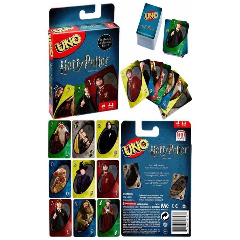 Bộ bài Uno họa tiết Phim Harry Potter độc đáo thú vị vui nhộn Cao Cấp Thẻ Cứng Bóng