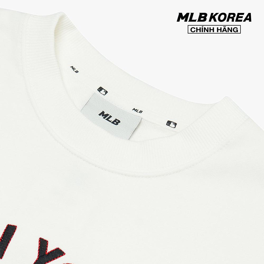 MLB - Áo sweatshirt tay dài phom suông Smile Overfit 3AMTN0424-50IVS