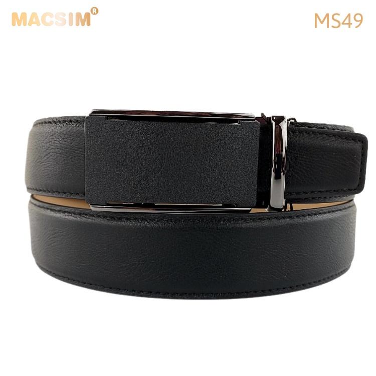 Thắt lưng nam -Dây nịt nam da thật cao cấp nhãn hiệu Macsim MS49