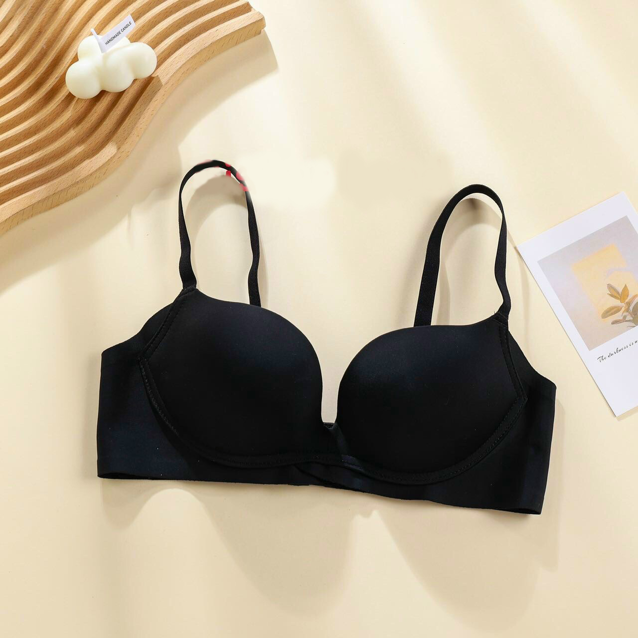 Áo ngực su đúc nâng ngực tạo khe vòng 1 tự nhiên,Áo lót nữ không gọng đệm 2,5CM không đường viền hàng chuân loại 1