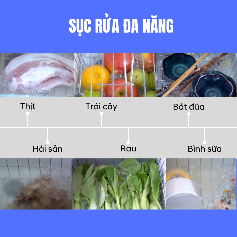 Máy khử độc thực phẩm đa năng Dr,zone Ozone is Life Ecomama công nghệ Ozone &amp; sóng siêu âm - Dung tích 11L- Hàng chính hãng