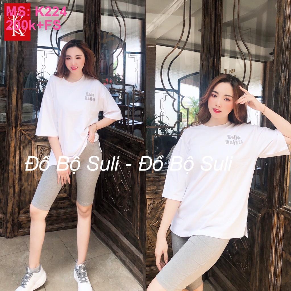 Đồ Mặc Nhà Lỡ Thun Cotton in hình Thỏ cá tính - Bền, Đẹp, Chất liệu cao cấp