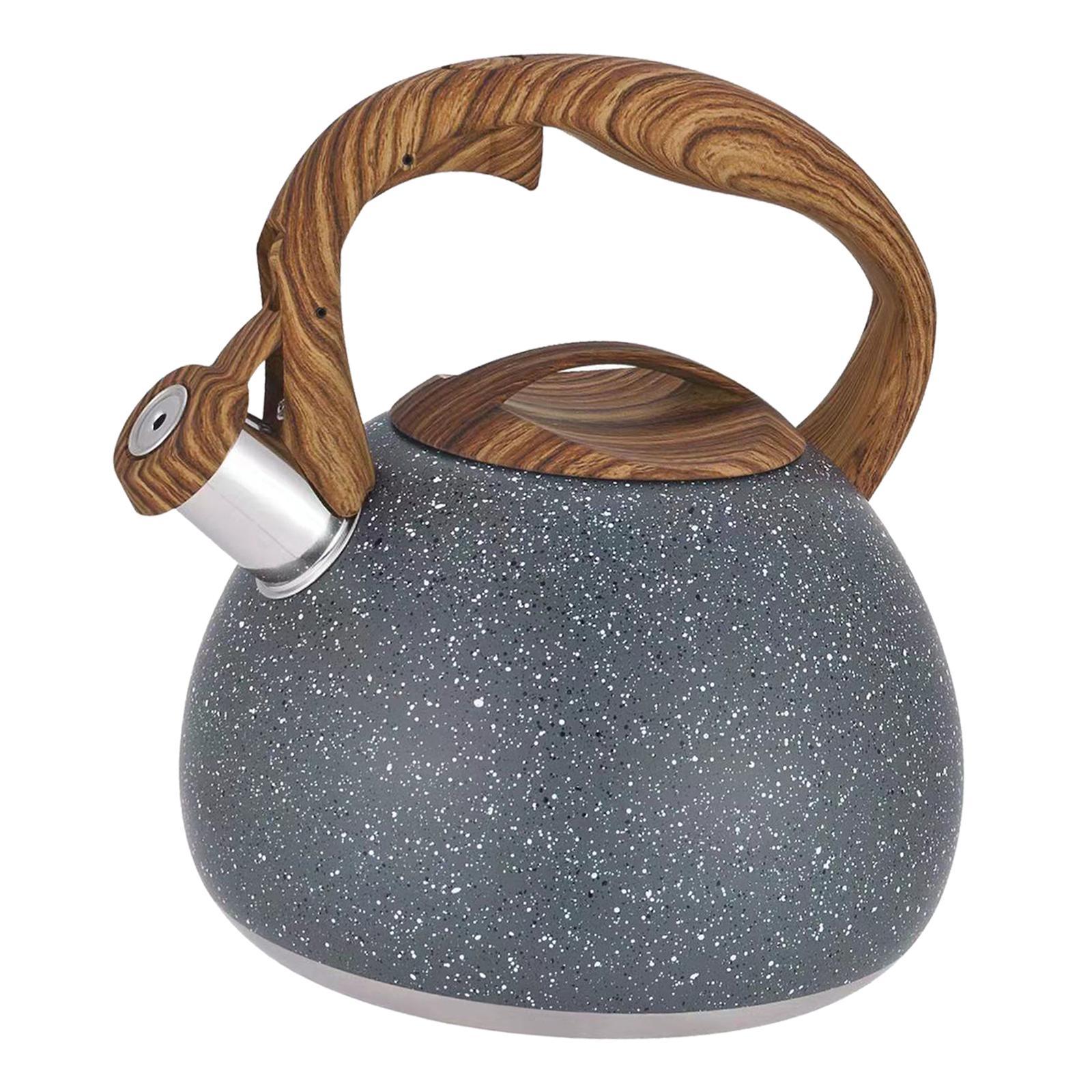 Whistle Tea Pot Anti-Scald Handle Teapot for Tea Coffee Milk Gas Induction