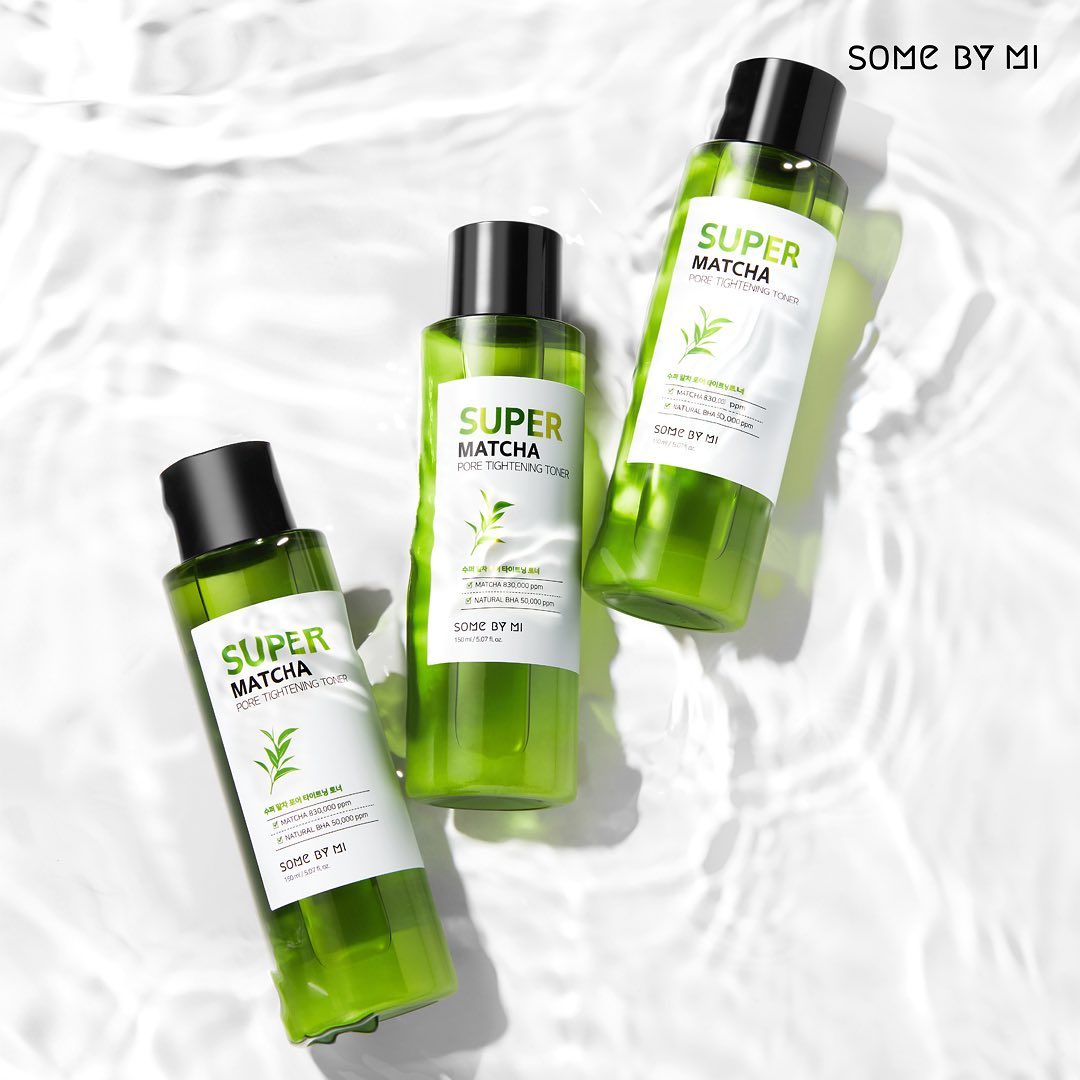 Nước Hoa Hồng Se Khít Lỗ Chân Lông Some By Mi Super Matcha Pore Tightening Toner 150ml + Tặng Kèm 1 Băng Đô Tai Mèo (Màu Ngẫu Nhiên)