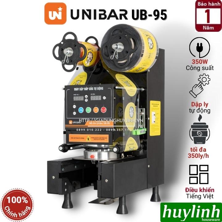 Máy dập ép miệng cốc ly tự động Unibar UB-95 - Hàng chính hãng