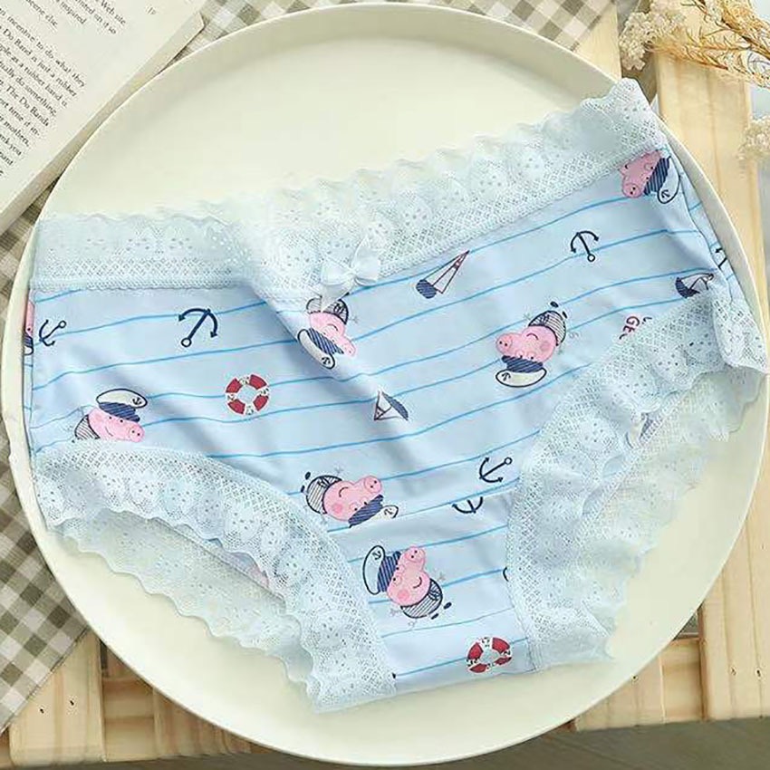 COMBO 5 QUẦN LÓT NỮ THUN LẠNH VIỀN REN HỌA TIẾT XINH XẮN 1735