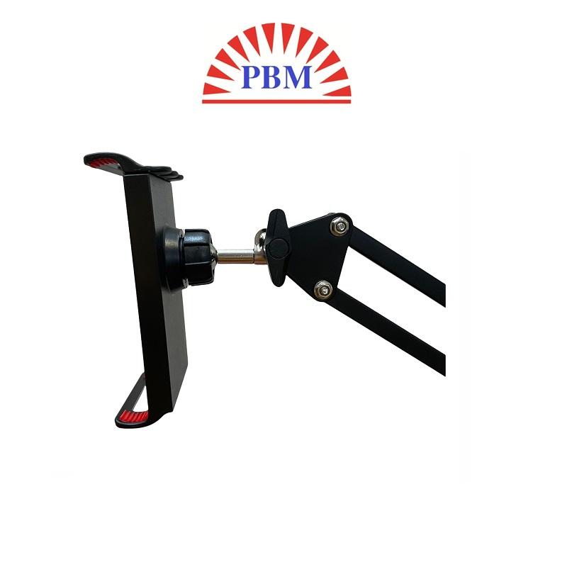 Giá đỡ kẹp điện thoại, máy tính bảng để bàn đế tròn.