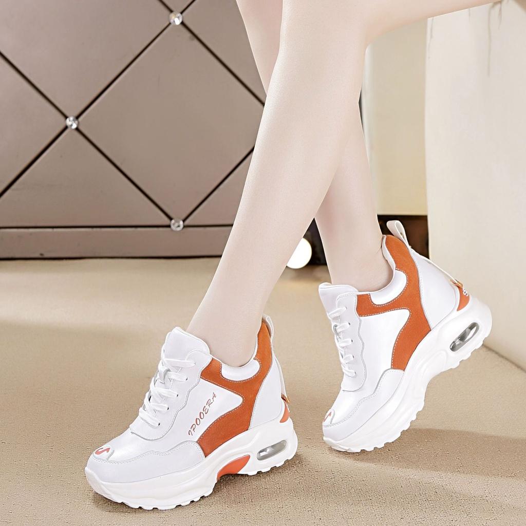 Giày thể thao nữ tăng chiều cao kiểu Hàn Quốc Giày Thoáng Khí 21090
