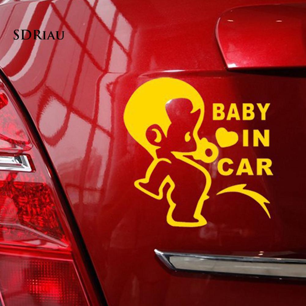 Miếng Dán Xe Ô Tô Trang Trí Hình Chữ Baby In Car