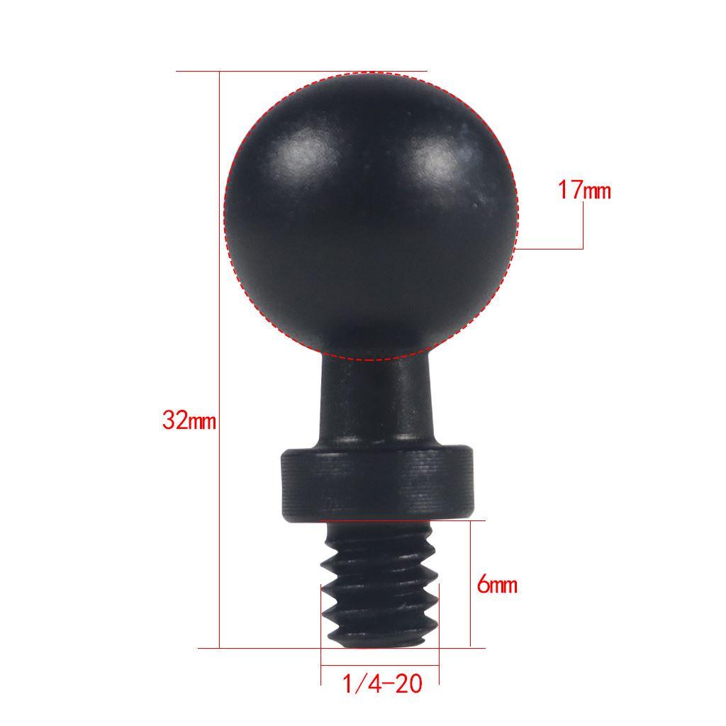 Bộ chuyển đổi đầu bóng bằng hợp kim nhôm 17mm 25 mm đến M6 M8 M10 Giá treo vít cho khung điện thoại xe máy cho giá đỡ Insta360 x3