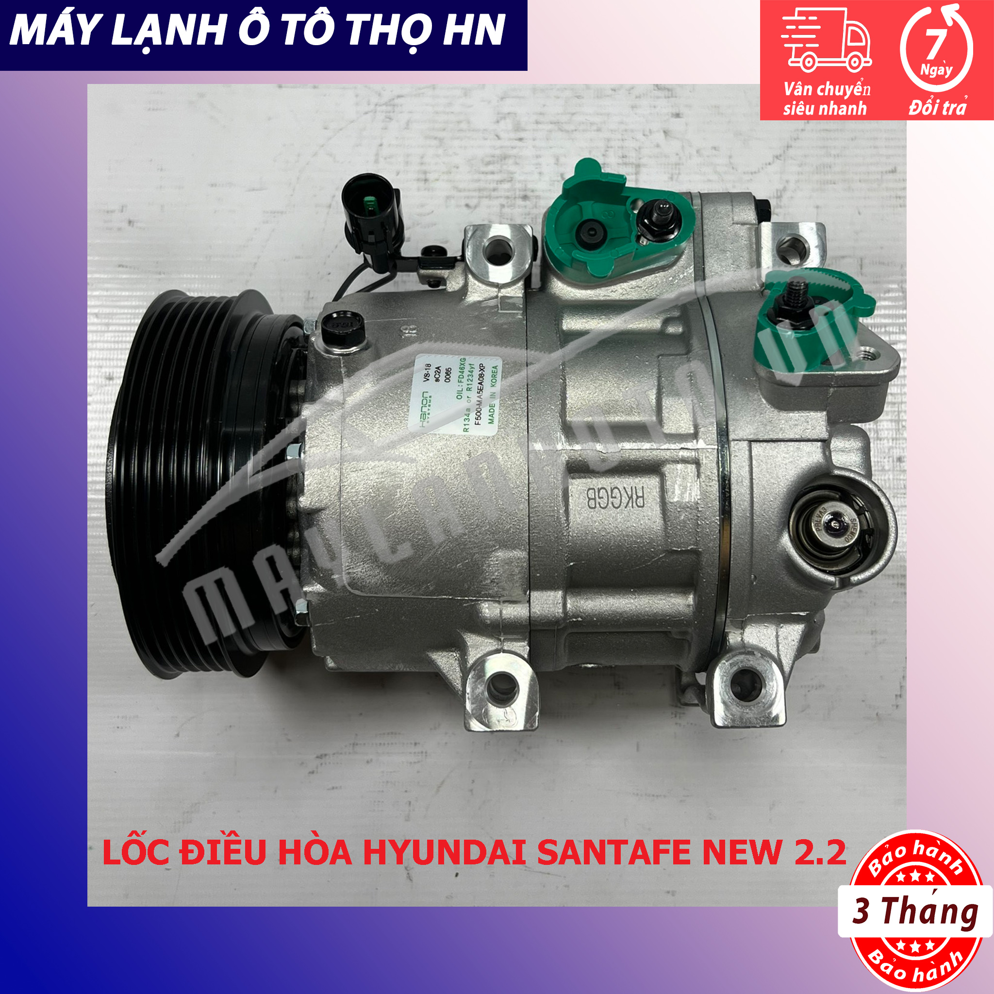 Lốc điều hòa  Hyundai Santafe 2006 2007 2008 2009 2010  hàng Hàn Quốc 06 07 08 09 10 97701-2B101
