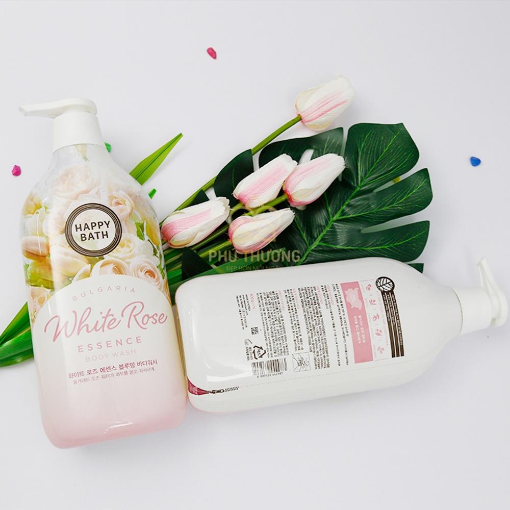 Sữa tắm hương hoa hồng trắng Happy Bath White Rose Essence Body Wash 900gr