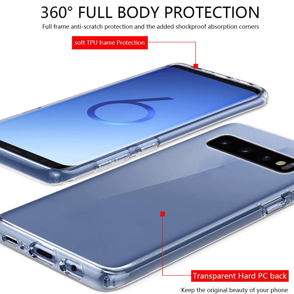 Ốp lưng chống sốc cho Samsung Galaxy S23 Ultra S22 S21 FE Ultra Z Flip 3 4 Fold 3 4 Note 10 Plus Lite hiệu Likgus Crashproof mặt lưng cường lực viền dẻo chống ố vàng - Hàng nhập Khẩu