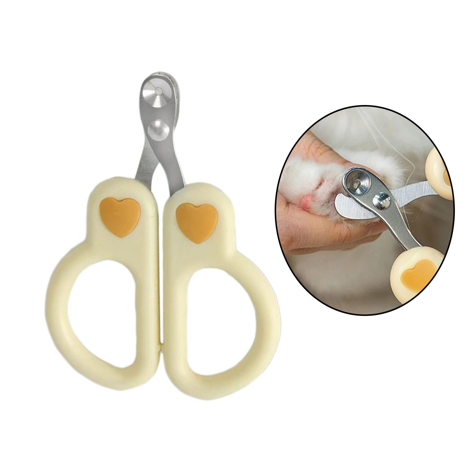 Pet Nail Clippers Cat Claw Clippers Stainless Steel Kitty Nail Clippers Dog Nail Clippers Scissors Pet Grooming Tool for Small Cats and Dogs