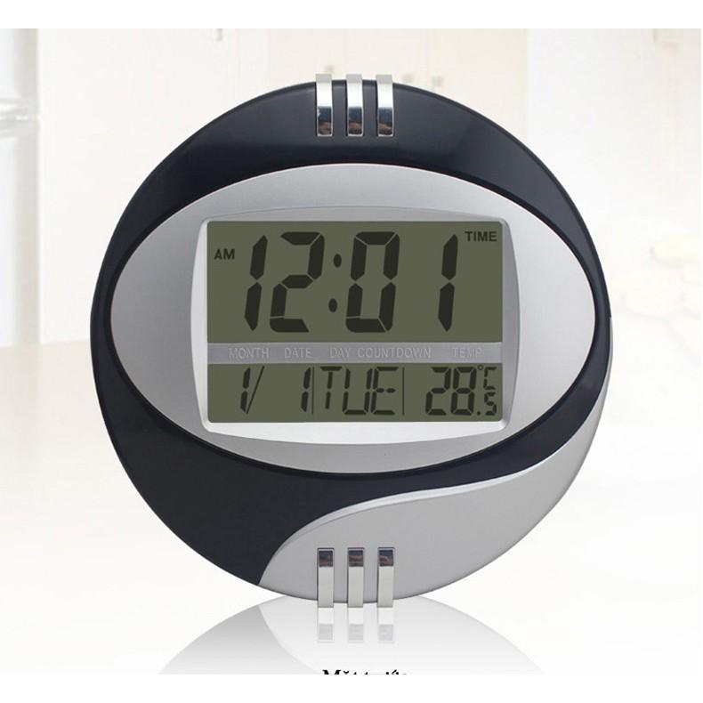 Đồng hồ điện tử để bàn hoặc treo tường đa năng KENKO- 3885 ( Đen)