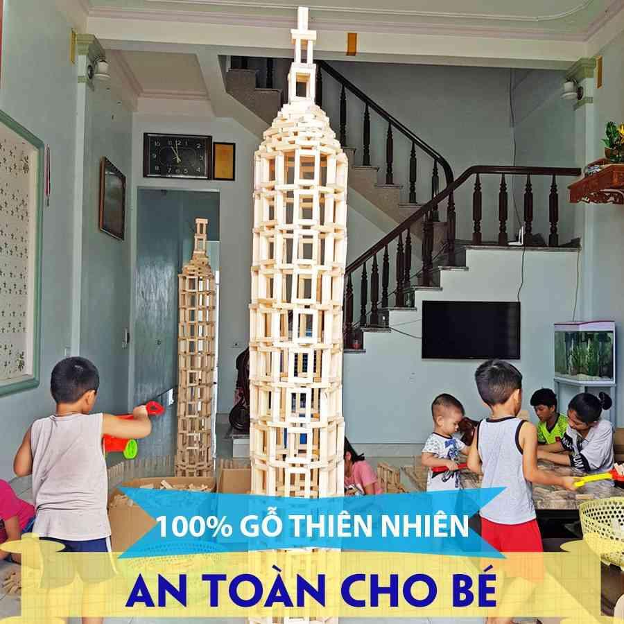 Bộ Chơi Rút Gỗ-Đồ Chơi Domino Lắp Ráp 54 Thanh An Toàn Rèn Luyện Trí Thông Minh Cho Bé Yêu