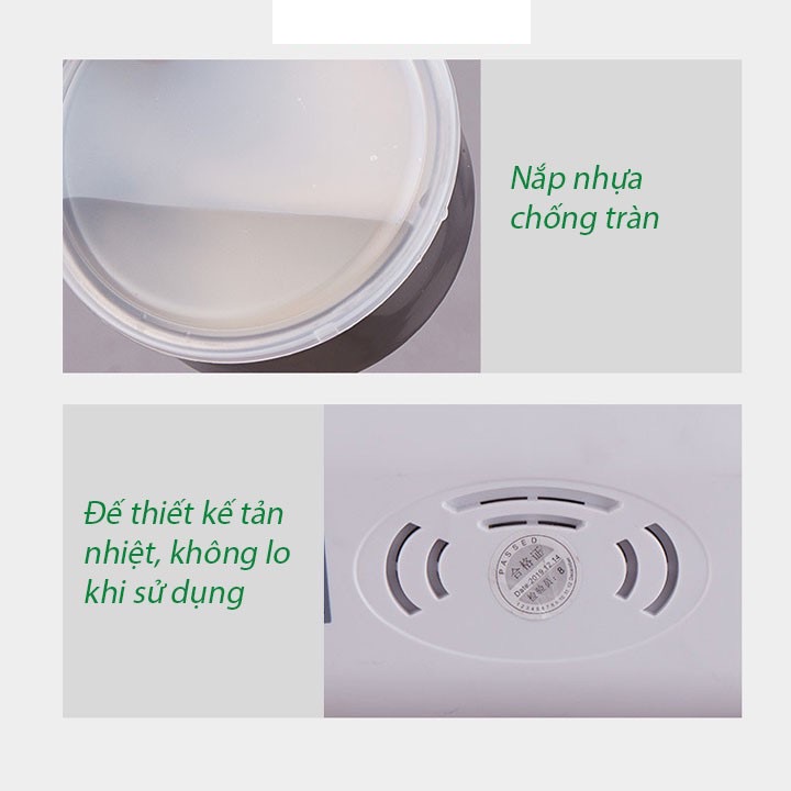Hộp cơm hâm nóng cắm điện 2 tầng 4 ngăn tiện dụng